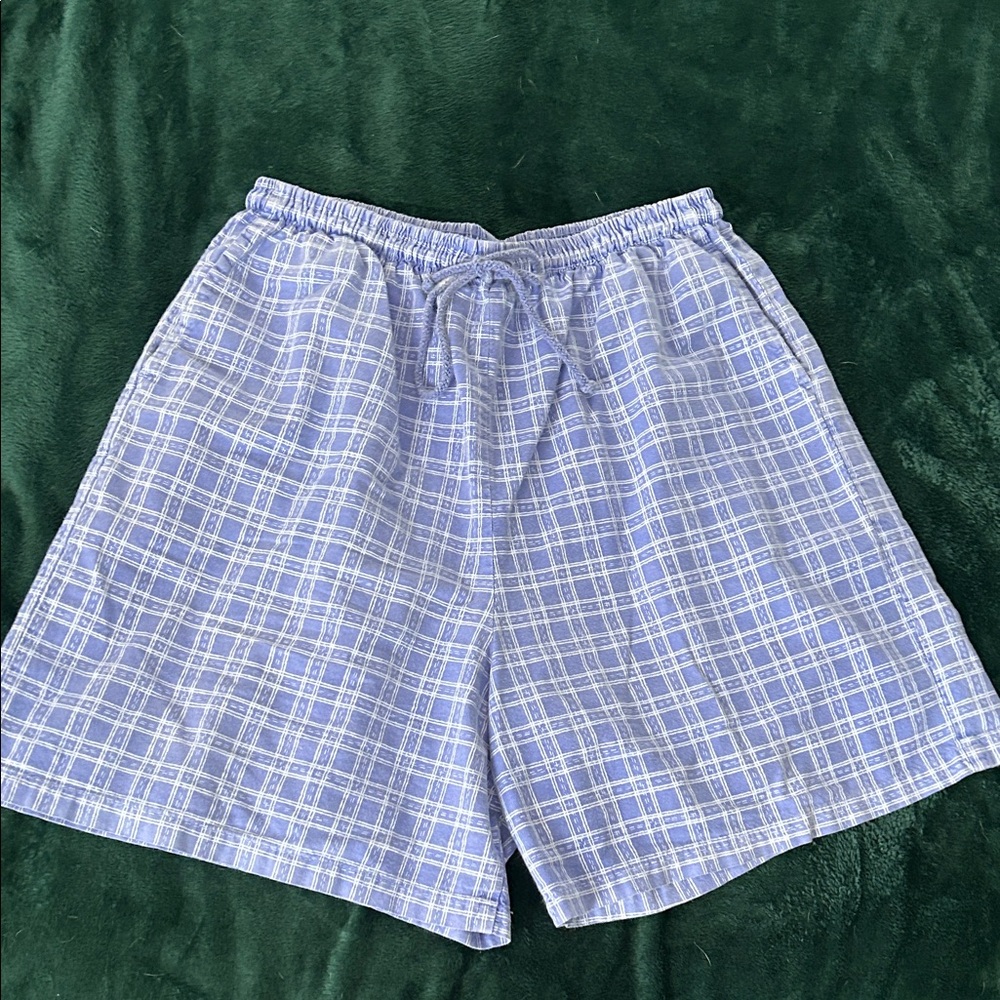 Fresh Produce Blue Plaid Women's Shorts
